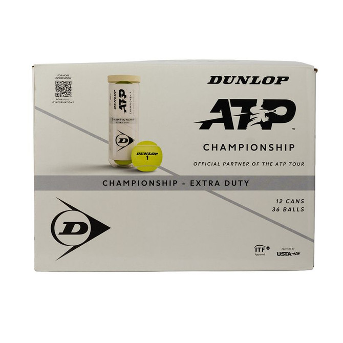 Dunlop ATP Championship Extra Duty Tennis Ball (Half Case)
