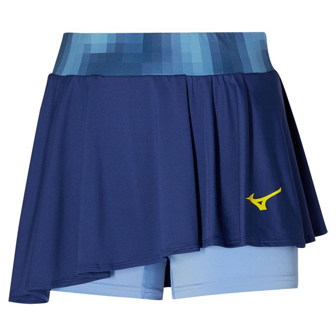 Mizuno Printed Flying Skirt - Bellwether Blue - 2
