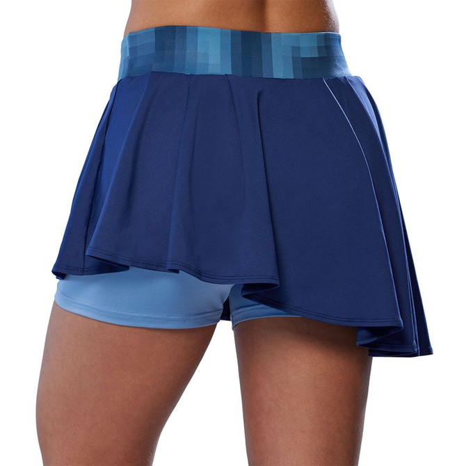 Mizuno Printed Flying Skirt - Bellwether Blue - 3