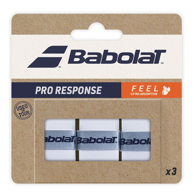 Babolat Pro Response White Overgrip (3 Pack)