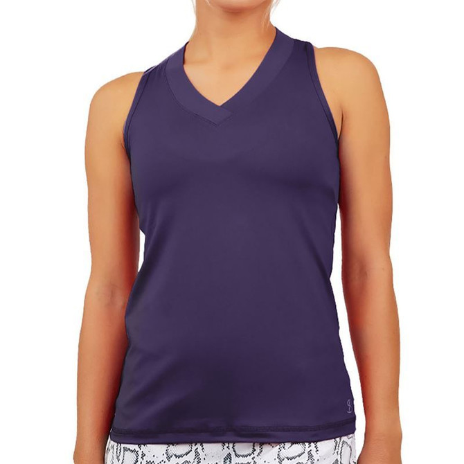 Sofibella UV Colors Racerback Top - Plum