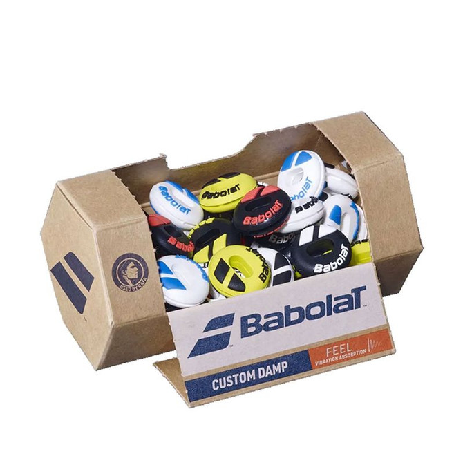 Babolat Custom Damp Vibration Assorted Colors Dampeners - 48 Pack