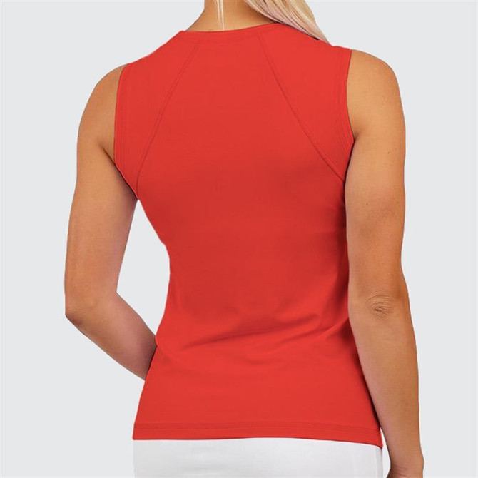 Sofibella UV Colors Sleeveless Top - Berry Red - 2