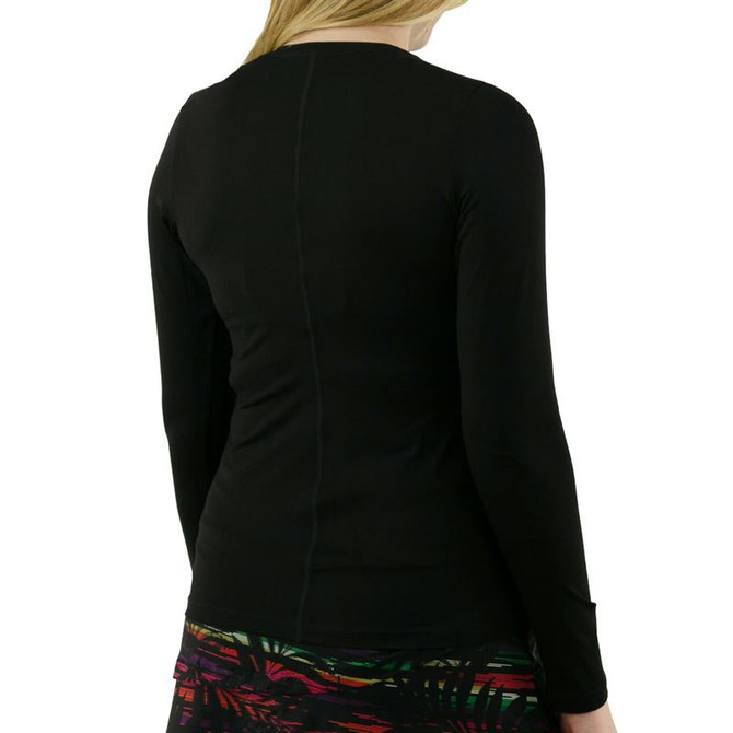 Sofibella UV Colors Long Sleeve Top - Black - 4
