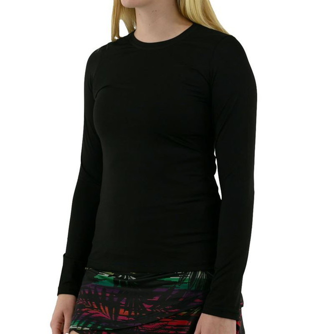 Sofibella UV Colors Long Sleeve Top - Black