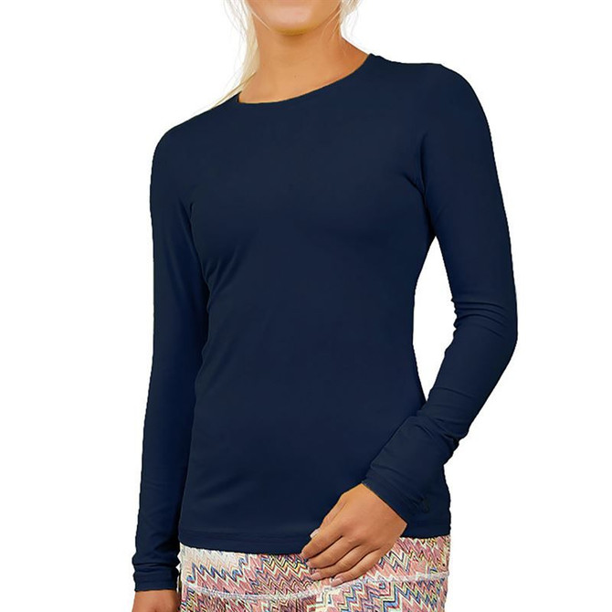 Sofibella UV Colors Long Sleeve Top - Navy