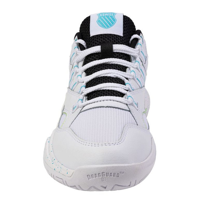 K Swiss Tura Team Womens Pickleball Shoe - White/Paradise Green/Black - 5