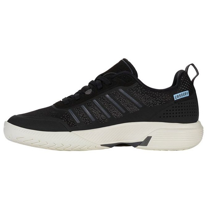 K Swiss Ultra Court Womens Pickleball Shoe - Black/Snow White/Asphalt - 4