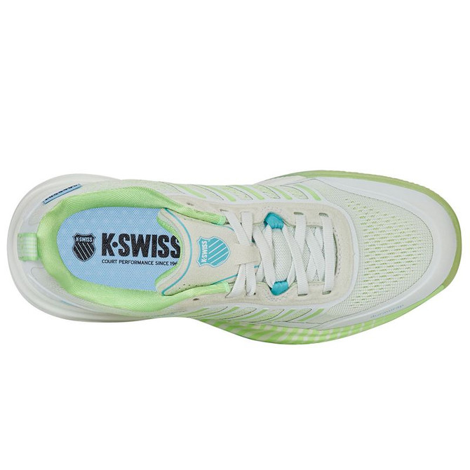 K Swiss Ultra Court Womens Pickleball Shoe - Bit of Blue/Paradise Green/Capri - 7