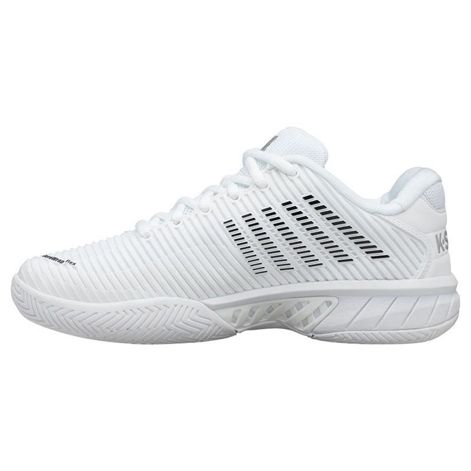 K Swiss Hypercourt Express 2 Womens Tennis Shoe - White/Black - 3