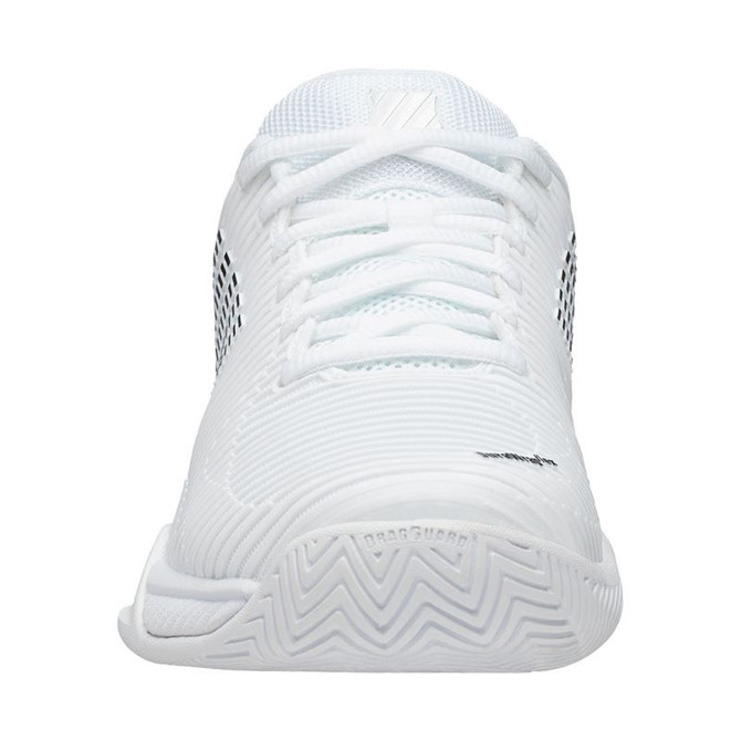 K Swiss Hypercourt Express 2 Womens Tennis Shoe - White/Black - 4