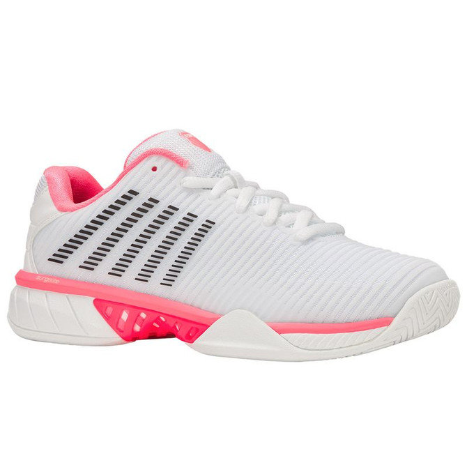 K Swiss Hypercourt Express 2 Womens Tennis Shoe - Neon Pastel Pink/Black - 4