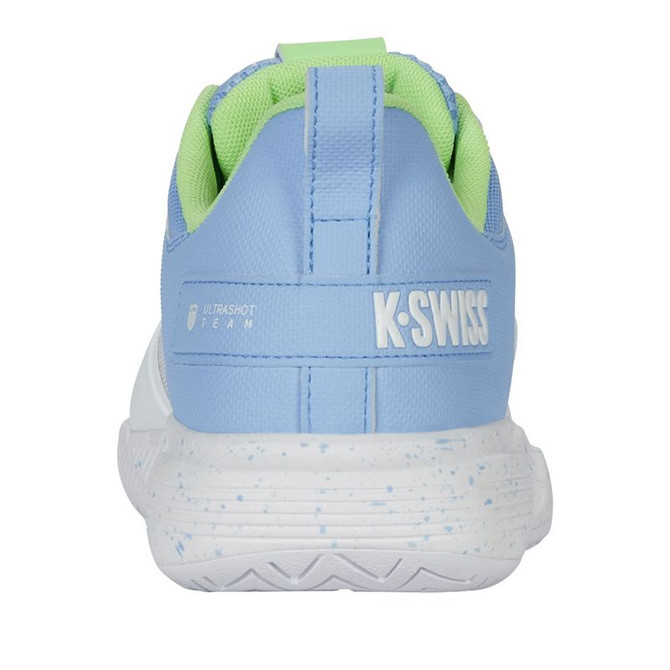 K Swiss Ultrashot Team Womens Tennis Shoe - Lucent White/Dutch Canal/Paradise Green - 6