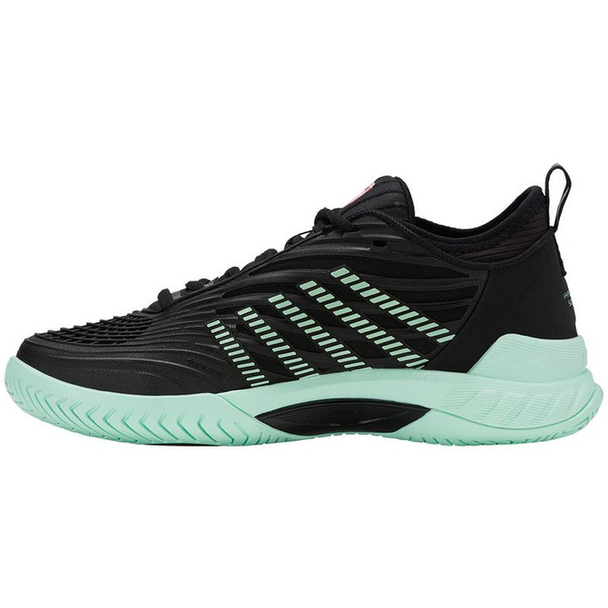 K Swiss Hypercourt Supreme 2 Womens Tennis Shoe - Black/Neon Mint - 3