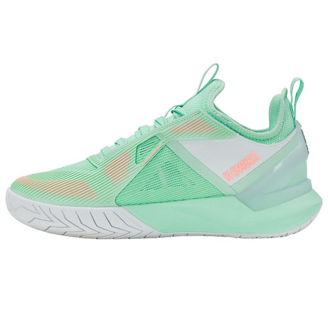 K Swiss K-Frame Speed Womens Tennis Shoe - Neon Mint/White/Neon Pastel Pink - 3
