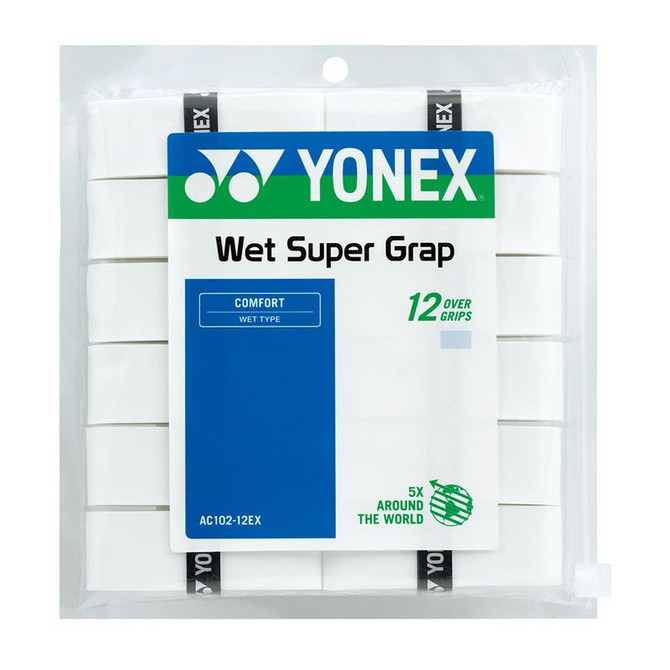Yonex Super Grap White Overgrip (12 Pack)