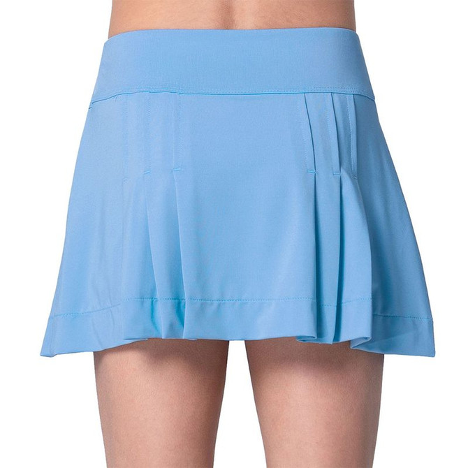 Lucky in Love Linen Nouveau Girls Elite Pleat Skirt - Periwinkle - 3