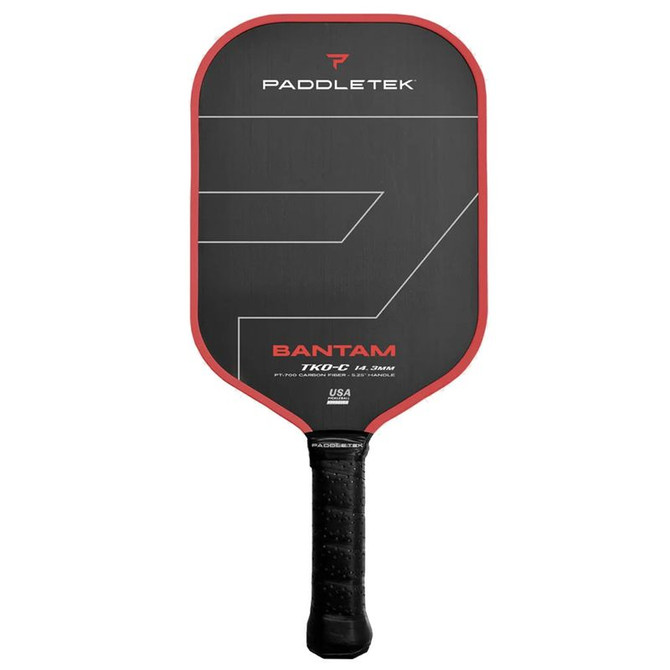 PaddleTek Bantam TKO-C 14.3 Red/Black Pickleball Paddle