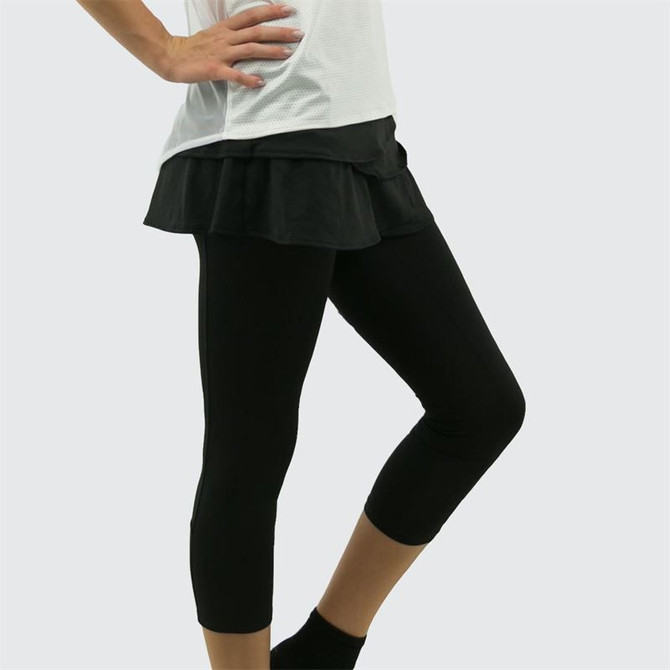 Lucky in Love Scallop Capri - Black - 4