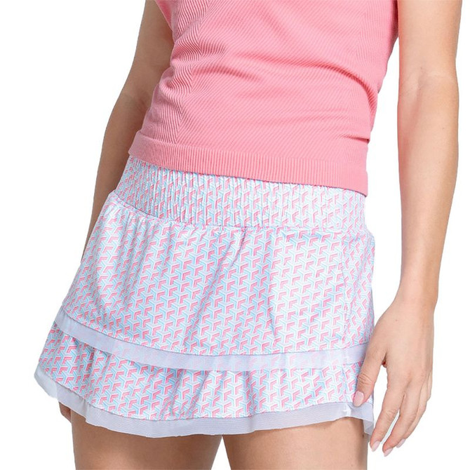 Lucky in Love Retro Revival High Waist Groovy Skirt - Bahama - 4