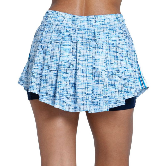 Lucky in Love Novelty High Waist Boucle Skirt - Midnight - 3