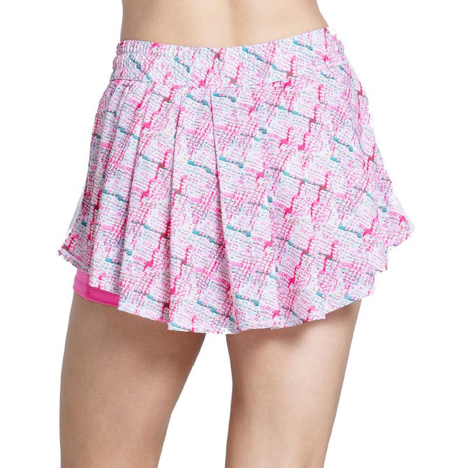 Lucky in Love Novelty High Waist Boucle Skirt - Taffy - 3