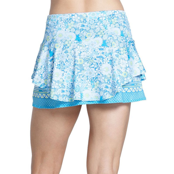 Lucky in Love Novelty Spring Blossom Skirt - Parrot - 3