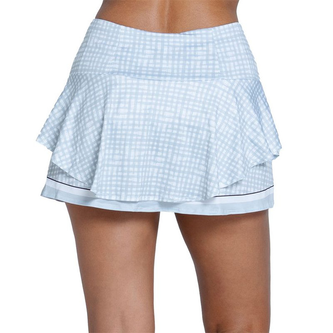 Lucky in Love Novelty Gingham Rush Skirt - Eclipse - 3