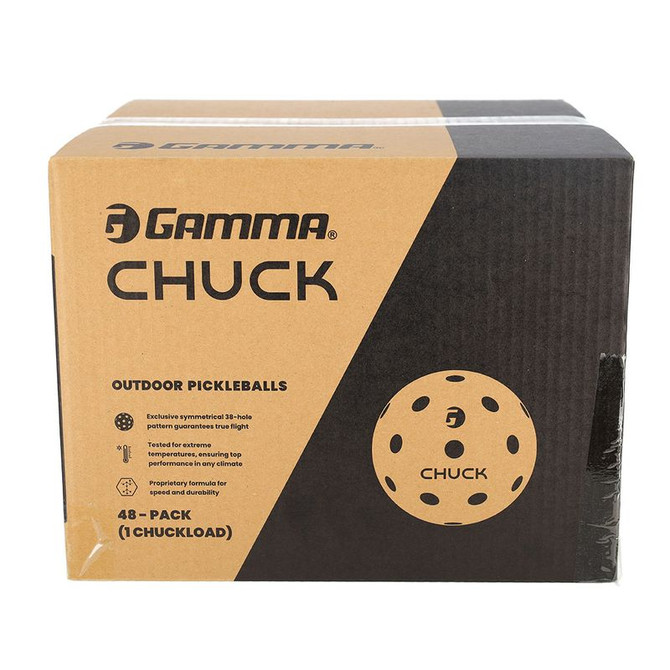 Gamma Chuck Outdoor Yellow Pickleball (48 Pack) - 2