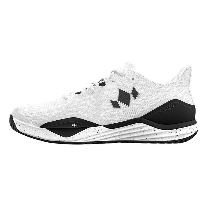 Diadem Court Burst Mens Tennis Shoe - White/Black - 3