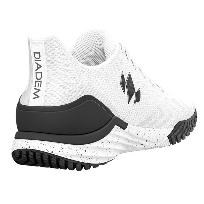 Diadem Court Burst Mens Tennis Shoe - White/Black - 5