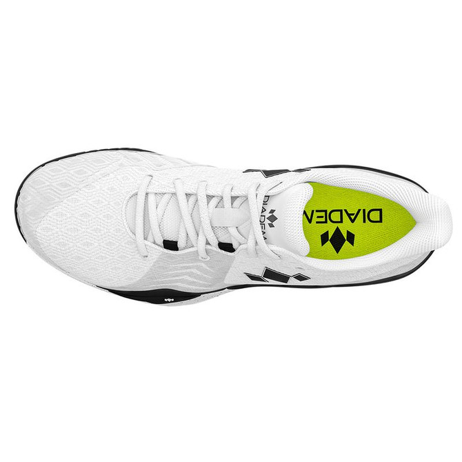 Diadem Court Burst Mens Tennis Shoe - White/Black - 6