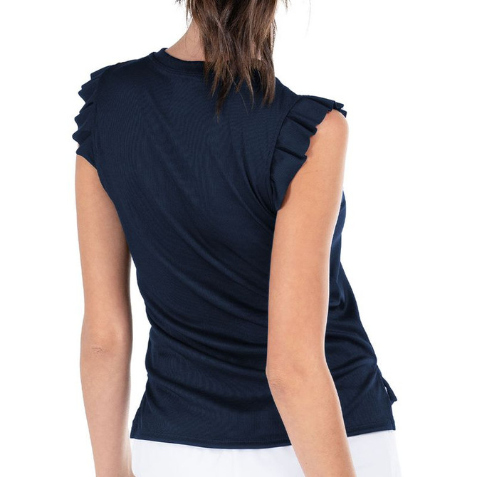 Lucky in Love Essentials Bring It On Rib Tank Top - Midnight - 3