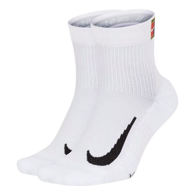 Nike Court Multiplier Max Quarter Ankle Sock (2 pairs) - White