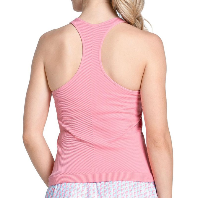 Lucky in Love Retro Revival Seamless Scoop Tank Top - Paradise Pink - 3