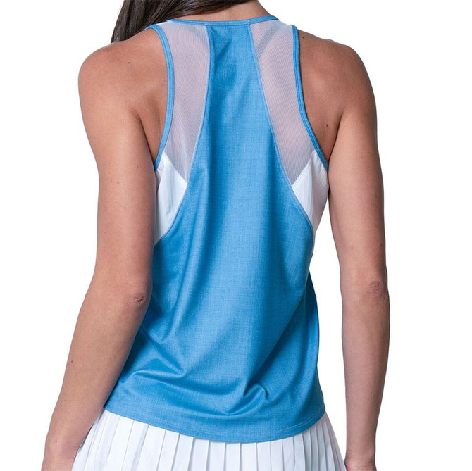 Lucky in Love Linen Nouveau Play Tank Top - Periwinkle - 3