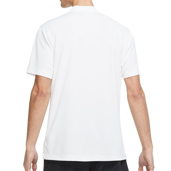 Nike Court Dri FIT Blade Solid Polo - White/Black - 2