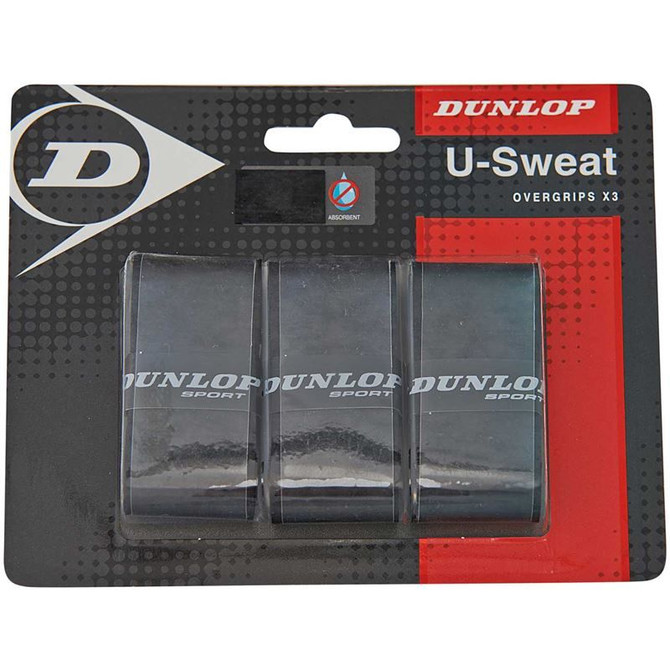 Dunlop U Sweat Tennis Overgrip 3 Pack