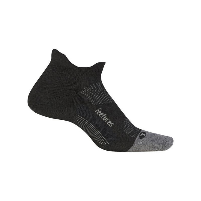Feetures Elite Max Cushion No Show Tab Sock - Black