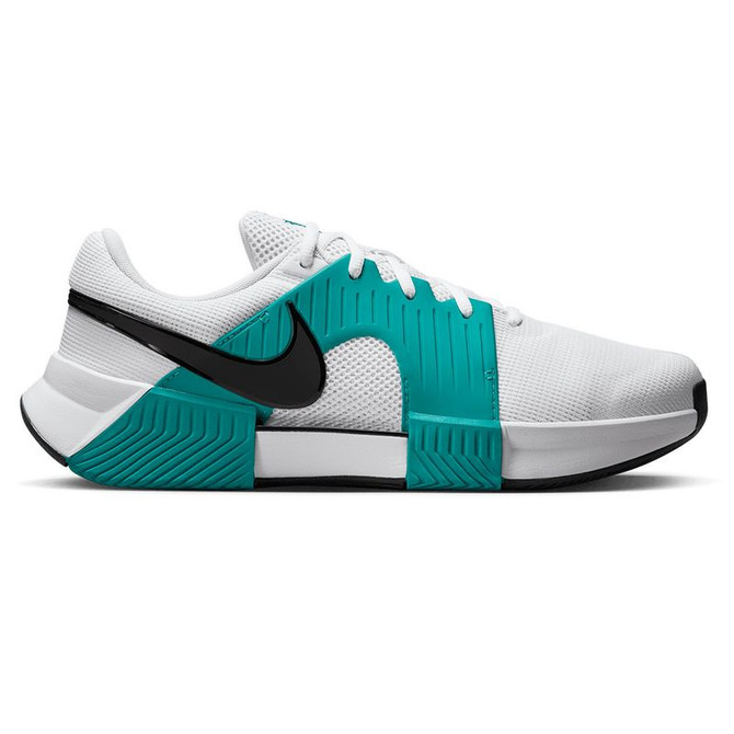 Nike Zoom GP Challenge 1 Mens Tennis Shoe - White/Black/Radiant Emerald