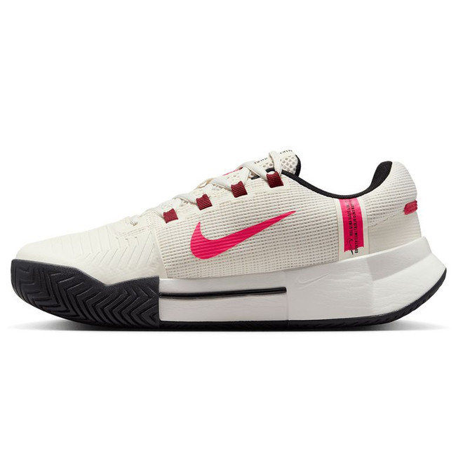 Nike Zoom GP Challenge 1 Womens Tennis Shoe - Pale Ivory/Rush Pink/Sail/Red - 3
