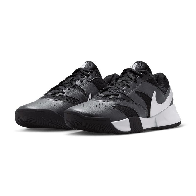 Nike Court Lite 4 Junior Tennis Shoe - Black/White/Anthracite - 4