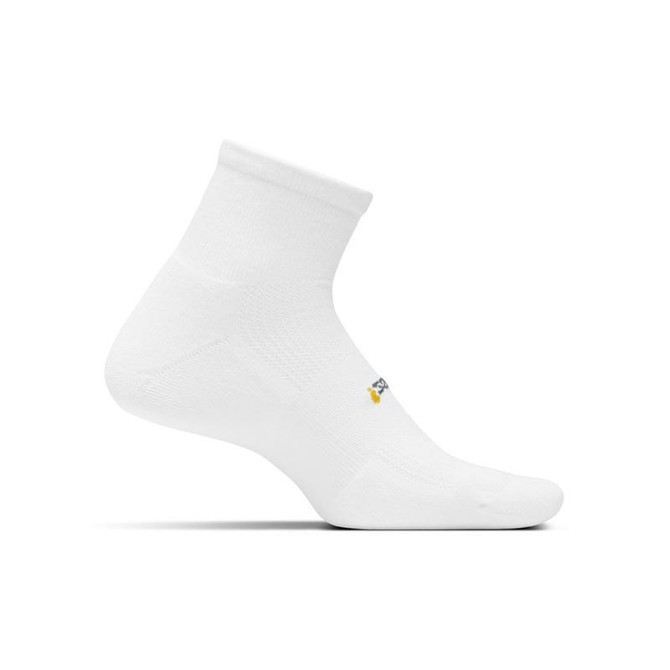 Feetures Cushion Quarter Sock - White