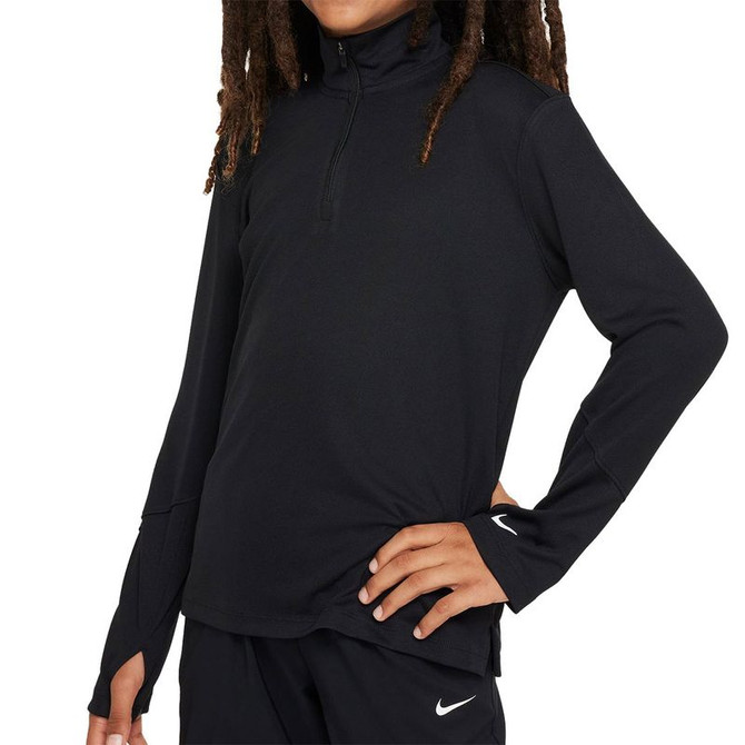 Nike Boys 1/2 Zip Long Sleeve - Black/Reflective Silver