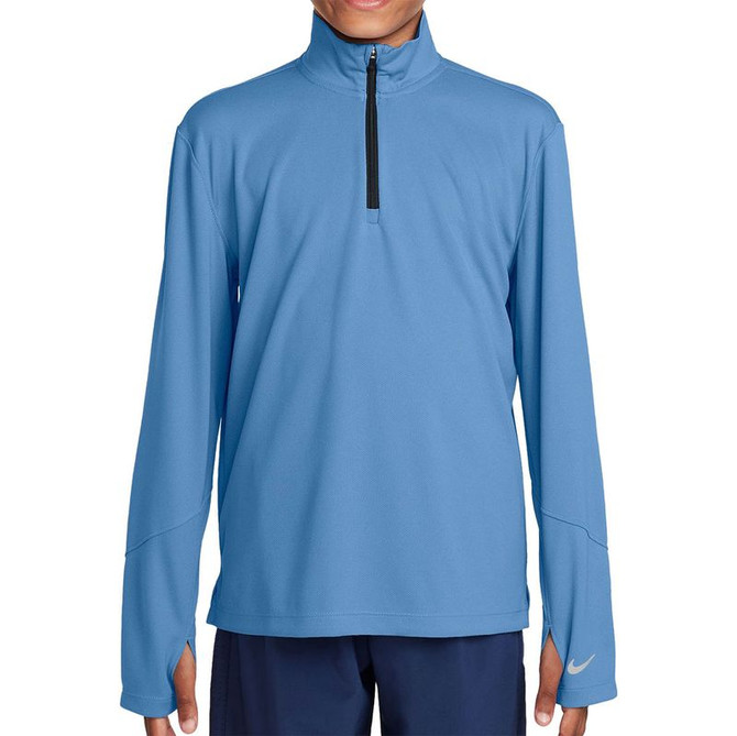 Nike Boys 1/2 Zip Long Sleeve - Blue Beyond/Reflective Silver