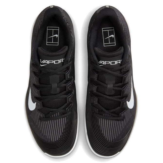 Nike Zoom Vapor 12 Mens Tennis Shoe - Black/White/Dark Smoke Grey - 6