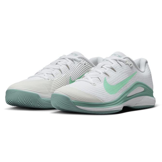 Nike Zoom Vapor 12 Womens Tennis Shoe - White/Mint Foam/Cannon - 4