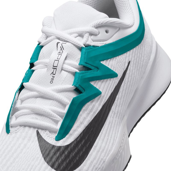 Nike Zoom Vapor Pro 3 Mens Tennis Shoe - White/Black/Radiant Emerald - 3
