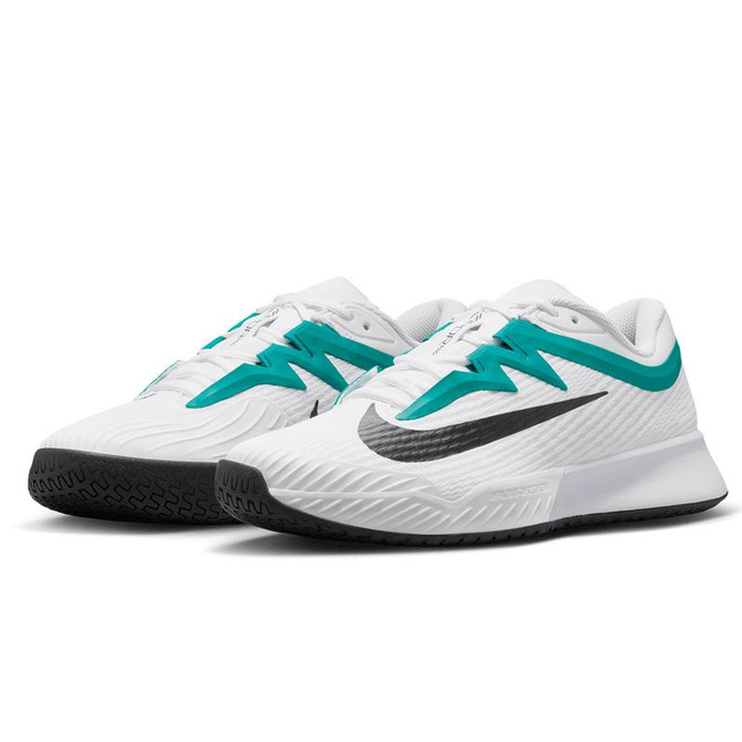 Nike Zoom Vapor Pro 3 Mens Tennis Shoe - White/Black/Radiant Emerald - 7
