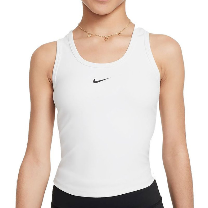 Nike One Girls Tank Top - White/Black
